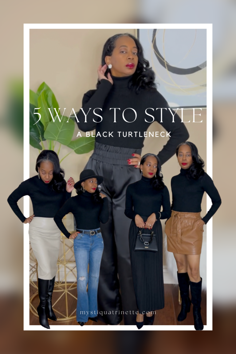 Chic & Versatile: 5 Stylish Ways to Rock a Black Turtleneck